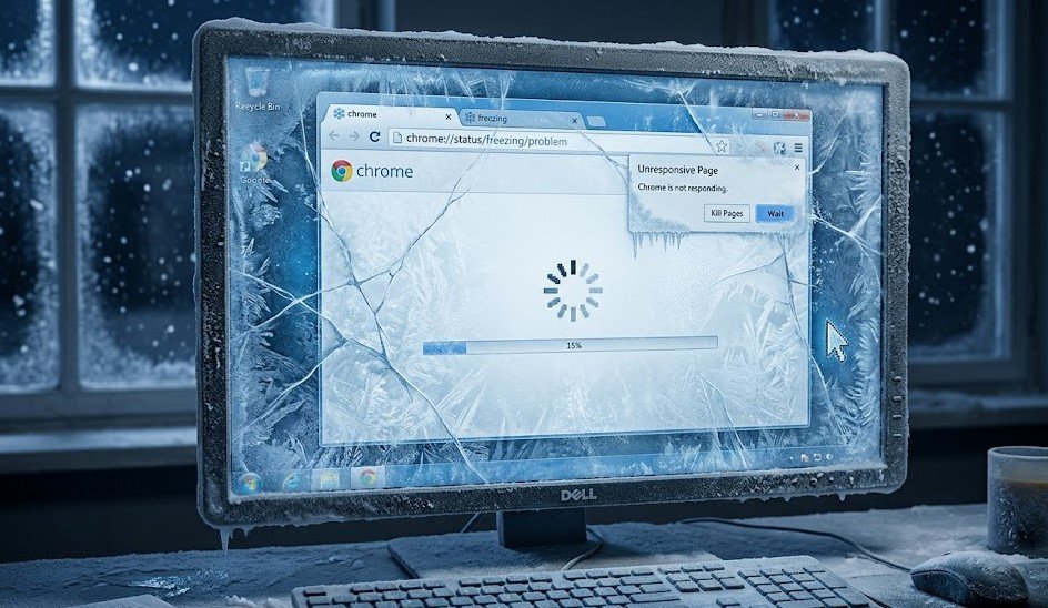 chrome freezing