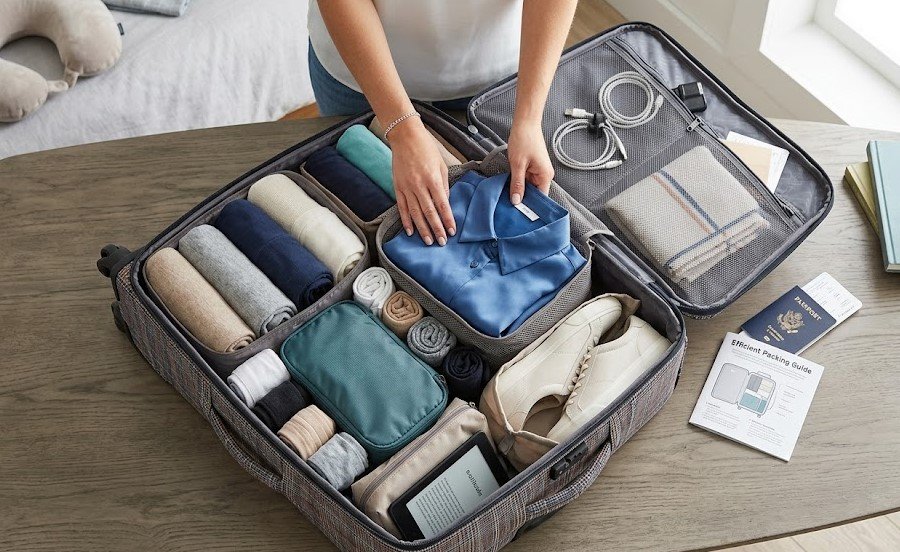 how to pack a suitcase efficiently
